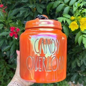 Rae Dunn Orange Candy Overload Jar